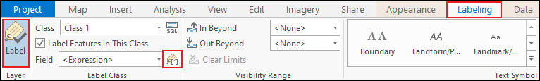 The Labeling tab.