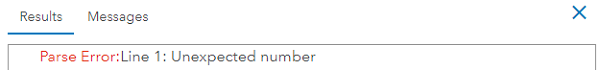 Parse Error:Line <行番号>: Unexpected number