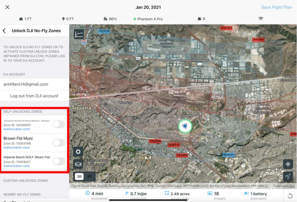 Запретные зоны для полетов dji карта