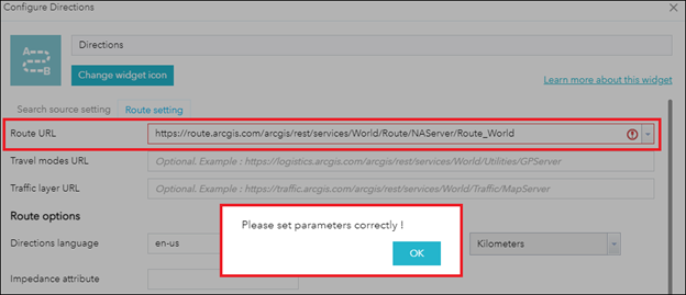 Konfiguration des Widgets