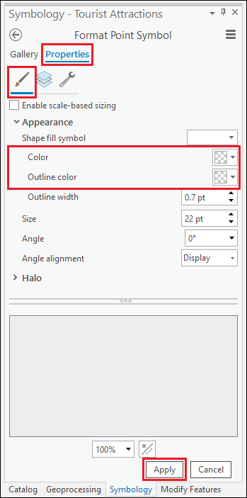 Change the layer's symbology to no color to hide its symbols on the map.