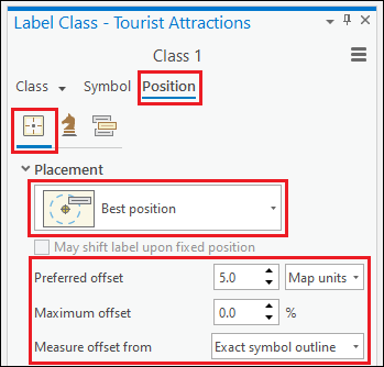 The label offset controls the distance a label is placed from its feature.