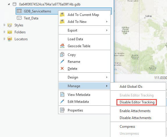 Click Disable Editor Trackikng from the Manage pop-up menu options