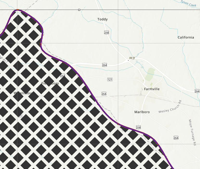 An der Grenze ausgeschnittene Symbole