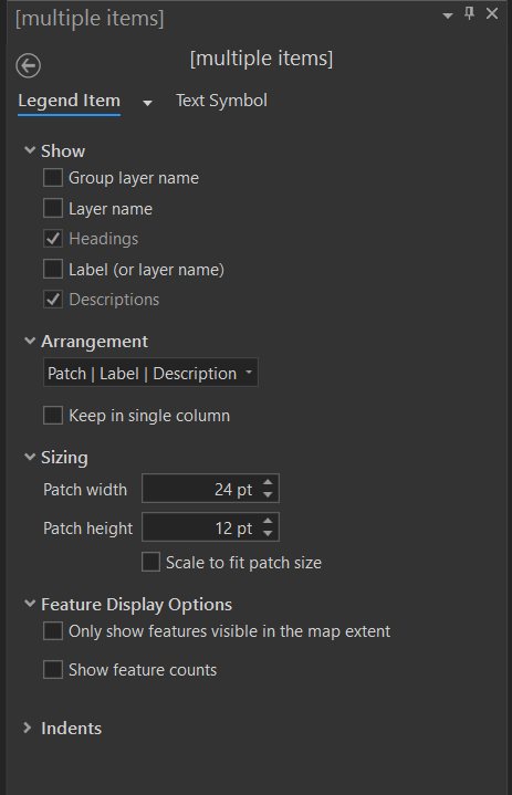 “图例项”，“显示”选项