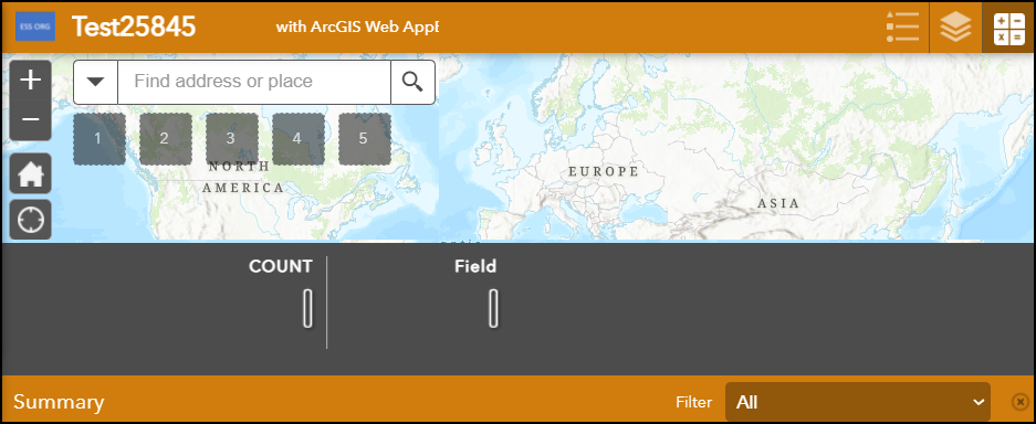 Beispiel eines fehlerhaften Ergebnisses, das von dem Zusammenfassungs-Widget zurückgegeben wird.