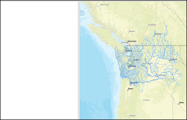 O mapa da web do Washington Parks não é exibido no painel de Washington ao abri-lo como um membro não administrador.