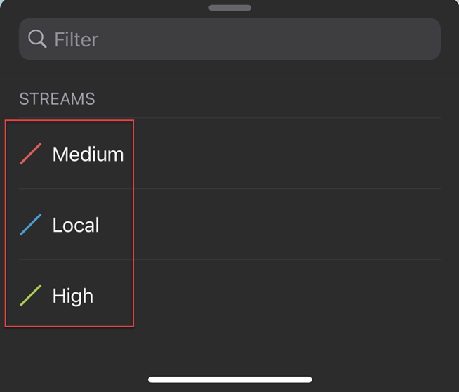 Streams レイヤーは、マップ上にフィーチャを追加するときにコード ドメイン値を表示します。