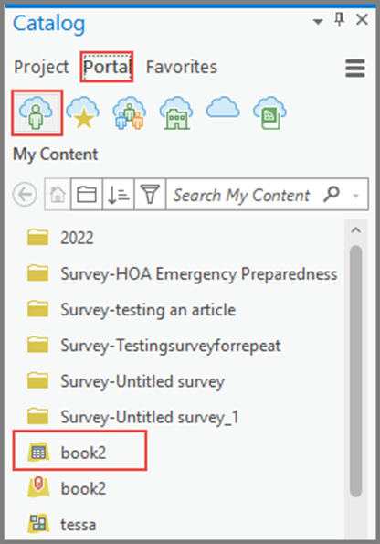 Wählen Sie die gewünschte Tabelle aus 