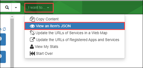 Das Dropdown-Menü nach dem Klicken auf die Schaltfläche 
