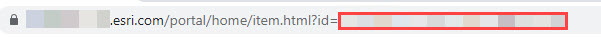 The item ID of the custom print service appended to the end of the item URL.