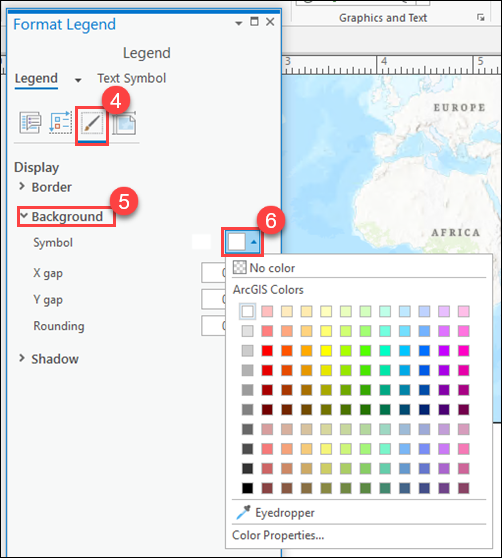 How To Fill the legend's background in an ArcGIS Pro layout