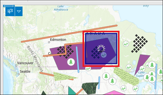 The selection tool loads indefinitely when selecting certain features on the map.