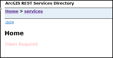 ArcGIS REST 服务目录中的“需要令牌”错误