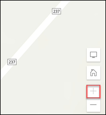 In ArcGIS Online Map Viewer ist die Schaltfläche zum Vergrößern deaktiviert.