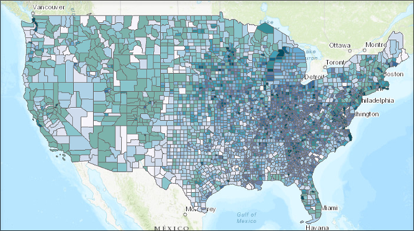 How To: Create a quantitative bivariate map in ArcGIS Pro