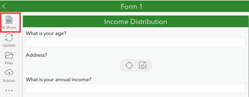 Die XLSForm-Datei des Survey