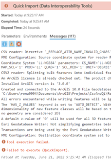 Fehler beim Werkzeug 