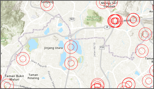 How To Create Two Ring Symbologies Surrounding Point Features In 