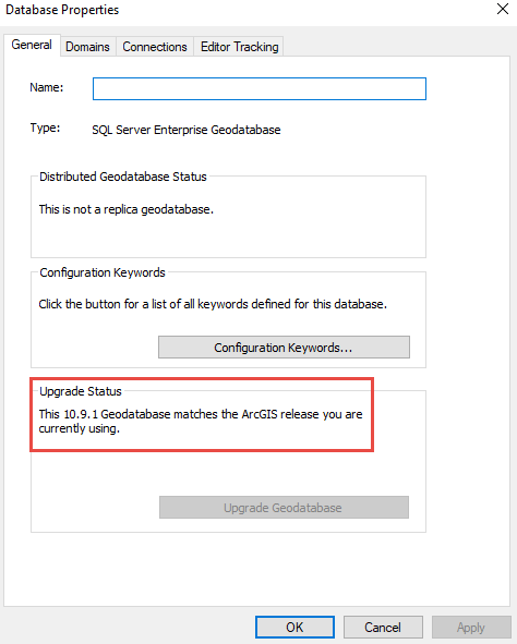 Upgrade status shows correct version