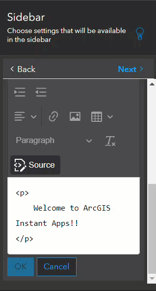 The OK button is now available to save the edits.