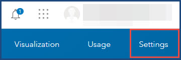 The Settings tab