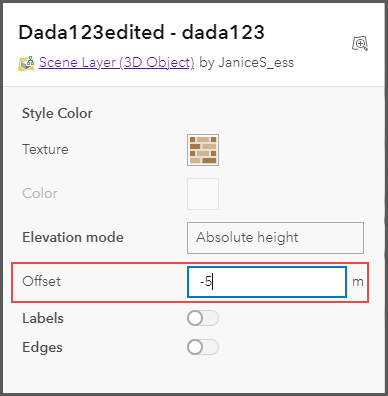 Select an appropriate offset