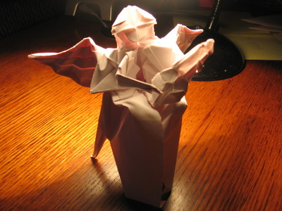 Origami Angel With Lute