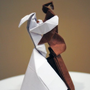 Origami Bride and Groom