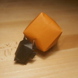Origami Dung Beetle