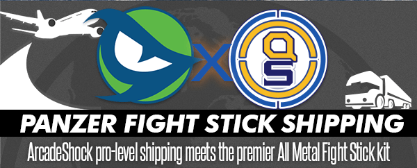 ArcadeShock's crew assumes Panzer Fight Stick shipments