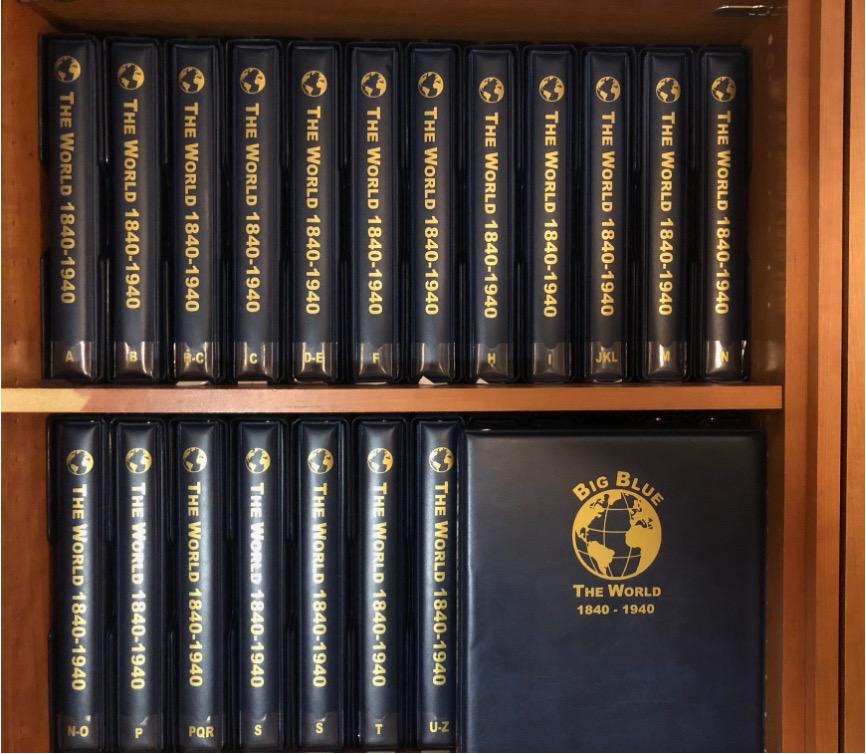 Big Blue Collection - 24 volumes on shelf