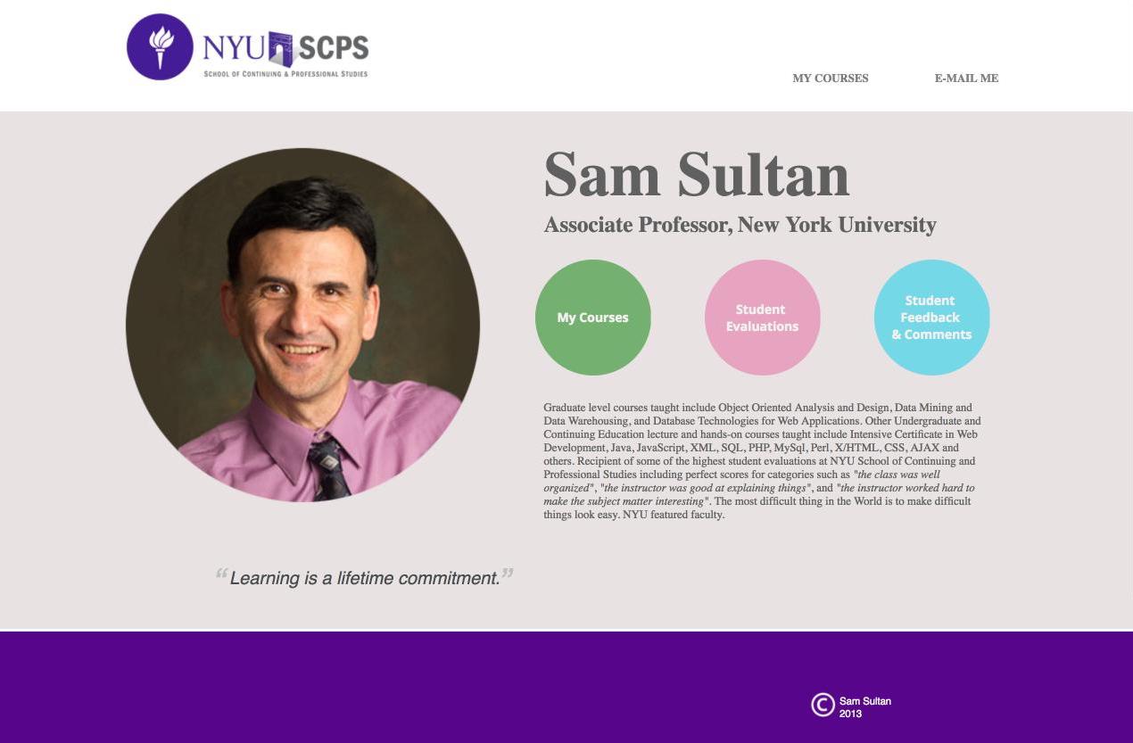 Sam Sultan Website