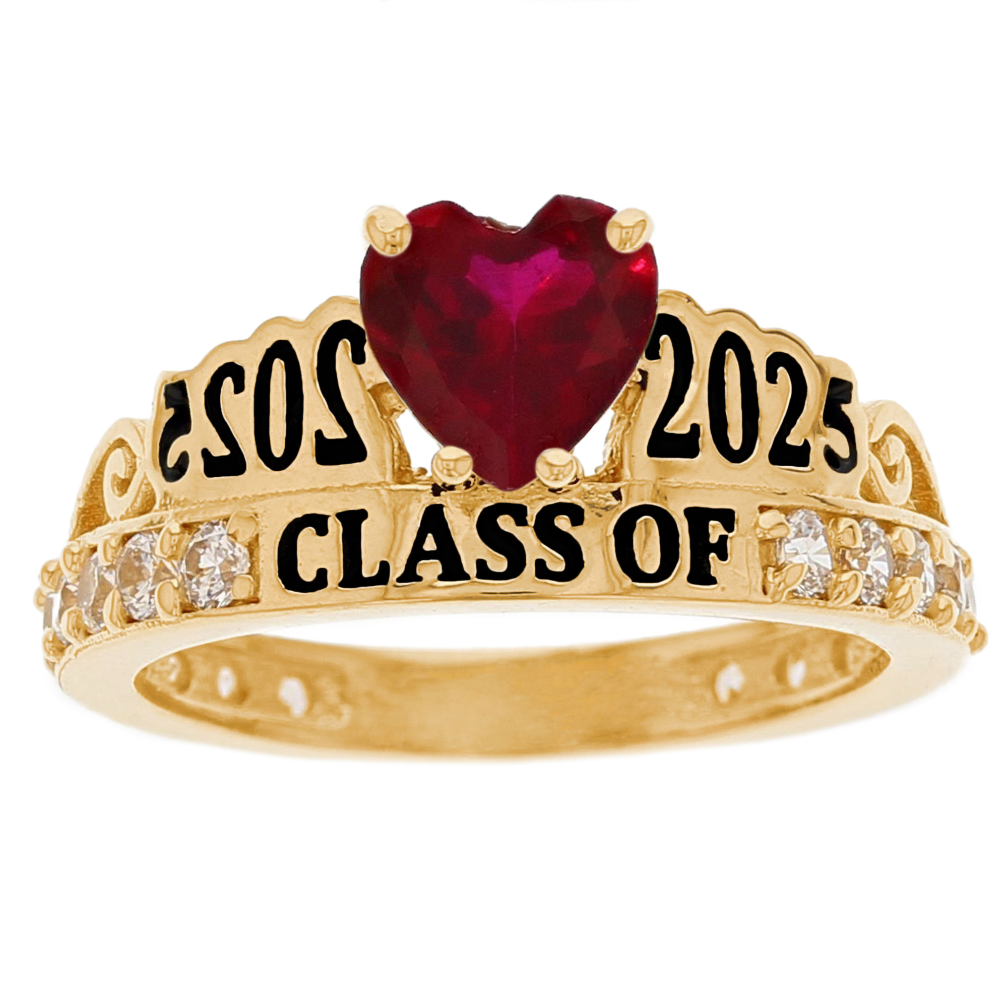 14k Yellow Gold Simulated Garnet January Birthstone Gorgeous 2020
