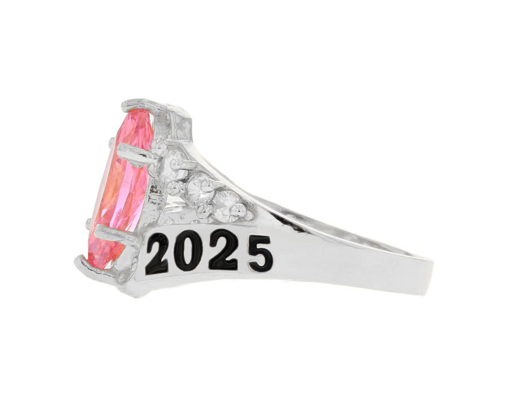 10k Gold Simulated Tourmaline October Birthstone 2023 Class Graduation Ring