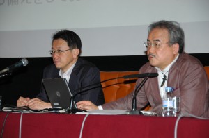  平田直・部会長（東京大学地震研究所教授）、中林一樹・副部会長（明治大学大学院特任教授） 写真 2