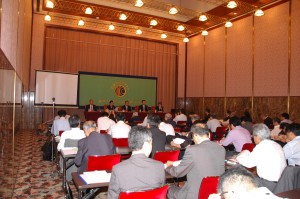  「清華大学・道紀忠華シンクタンク」記者会見 写真 1