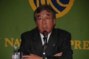  遠藤雄幸・川内村長（震災時の町村会会長）、増子輝彦・民主党副代表（参議院議員、福島県出身） 写真 2