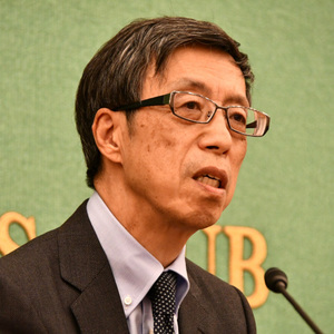 梅本和義・国際交流基金理事長　会見 写真 2