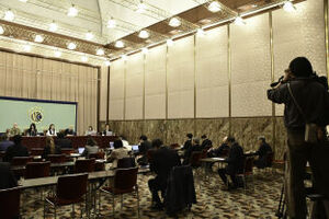 ウクライナ最高会議議員、市民団体代表ら　会見 写真 6