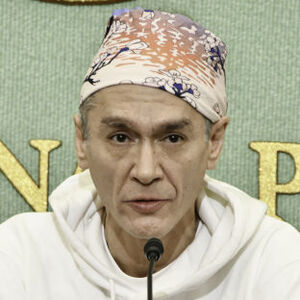 アウンサンスーチー氏の次男 キム・エアリスさん　会見 写真 1