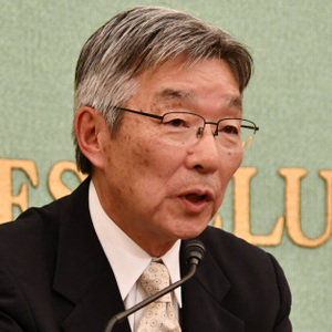 渋谷正昭・小笠原村長　会見 写真 2