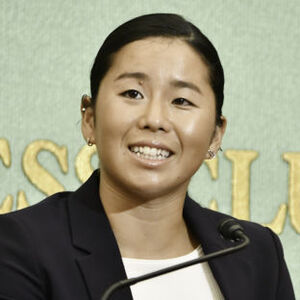生涯ゴールデンスラム達成　上地結衣選手　会見 写真 2