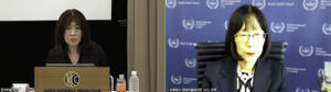 赤根智子・国際刑事裁判所（ICC）所長　会見 写真 2