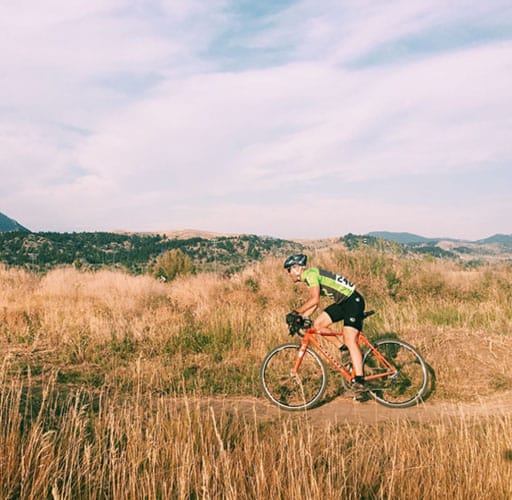 Montana Multisport cyclocross: Joe in a field