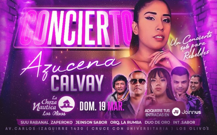 AZUCENA CALVAY EN CONCIERTO BY LA CHOZA NAUTICA LOS OLIVOS Joinnus