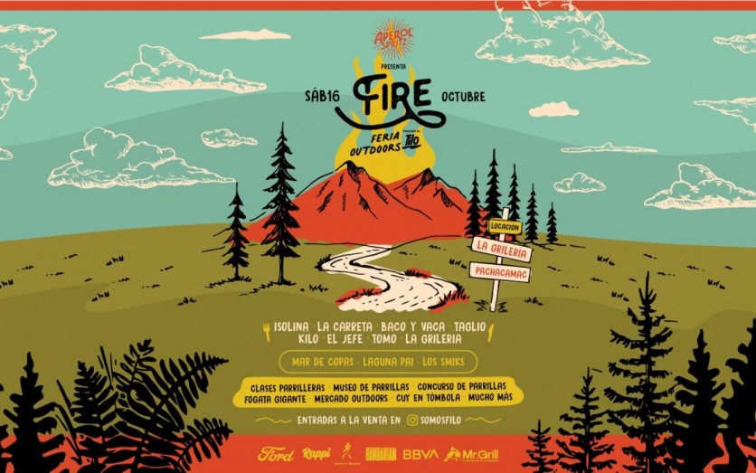 Fire, feria outdoors. Powered by FILO