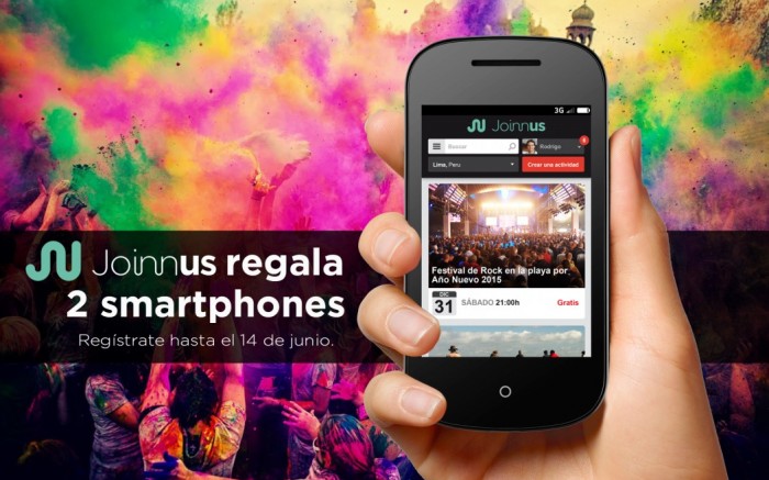 Joinnus te regala dos smartphones