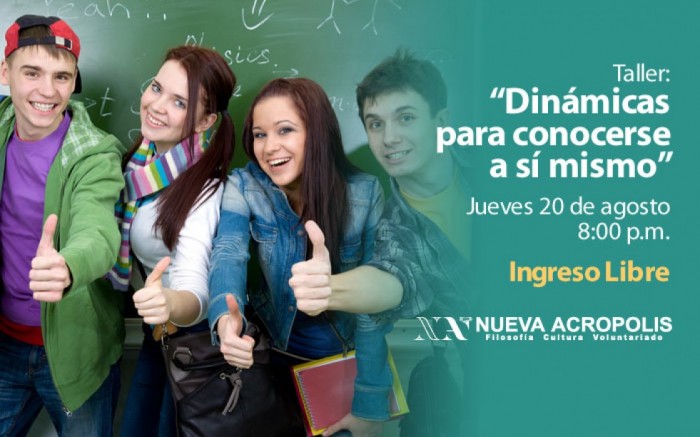 Taller: "Dinámicas para conocerse a sí mismo", INGRESO LIBRE