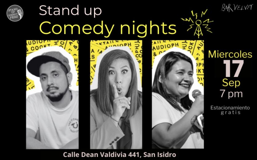 Stand up comedy en velvet